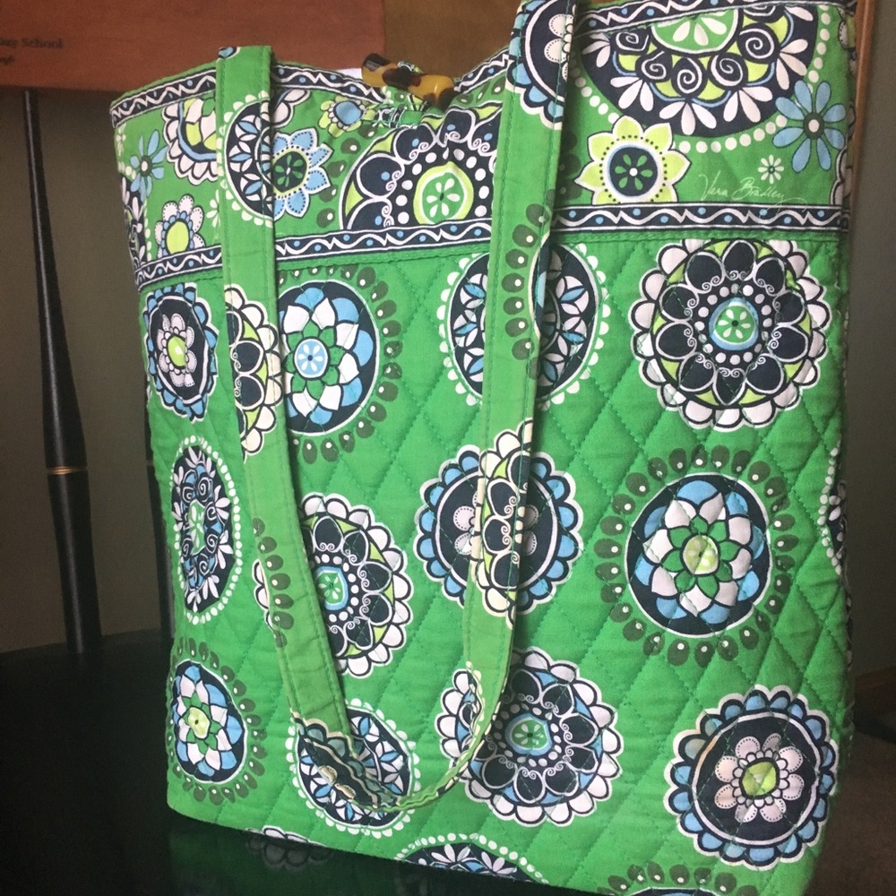Green Vera Bradley Tote